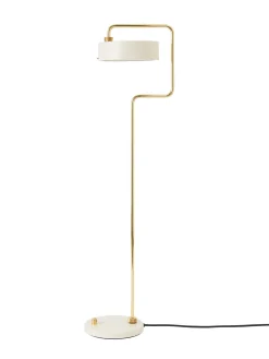 - Petite Machine Floor Lamp - Oyster White^Made by Hand New