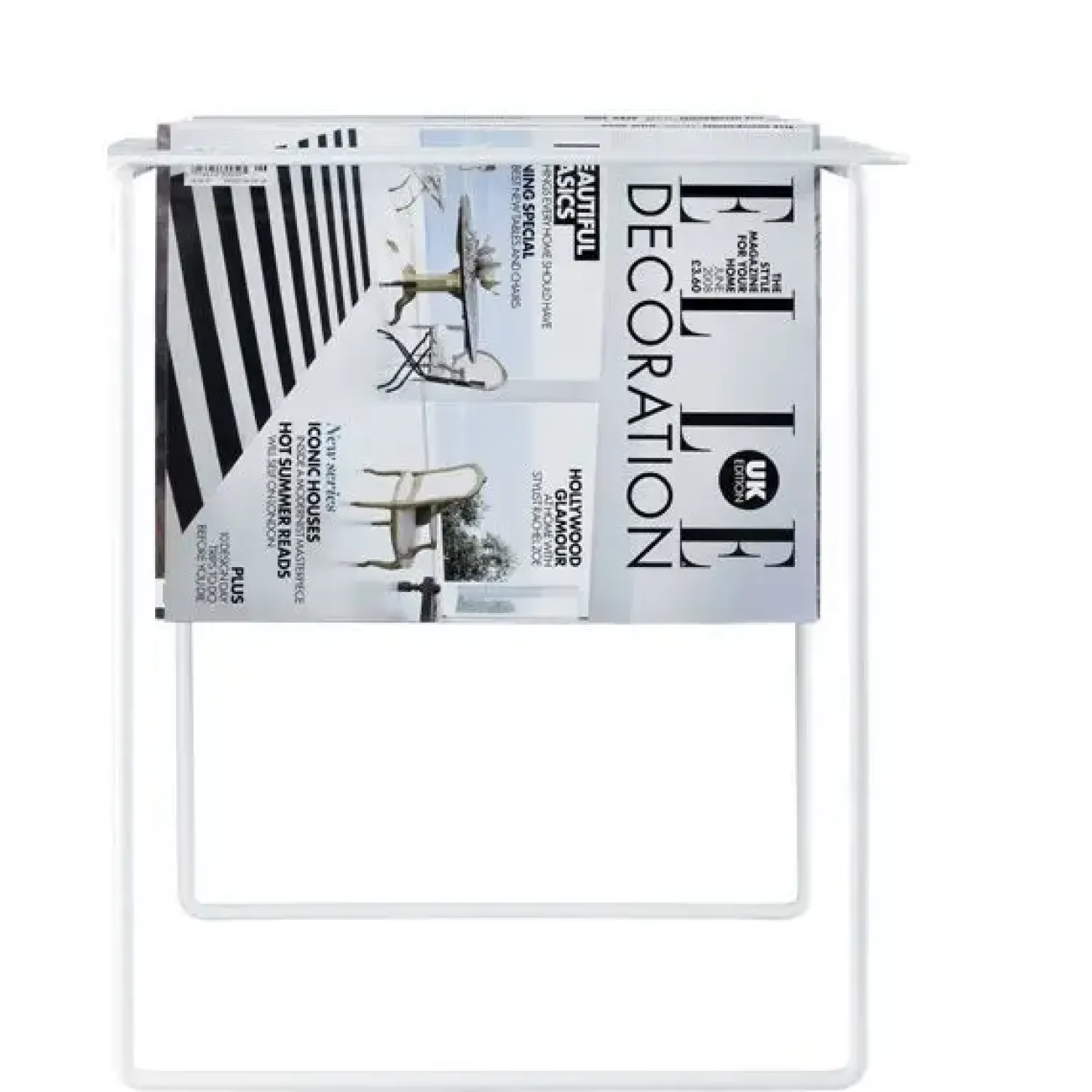 Magasinholder Grill i hvid fra*Neon living Discount