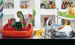 - Opvaskebakke - - Orange og grøn^Magis Discount