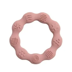 - Bidering i LFGB silikone med taktile overflader, lyserød*Magni