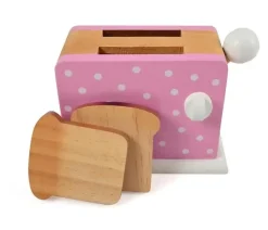 - Brødrister med prikker, pink, FSC 100%^Magni Hot