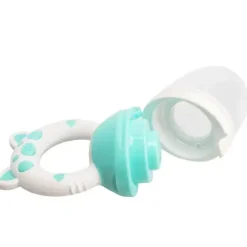 - Food feeder (mad sut) i gennemsigtig og blå, blødt greb. LFBG godkendt*Magni Outlet