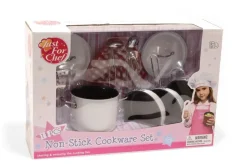 - Grydesæt i hvidt emalje m. 11 dele*Magni Outlet