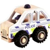 - Politibil i træ med gummihjul, FSC 100%^Magni Online