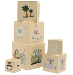 - Stabel kasser med Noahs Ark - Træ^Magni Sale