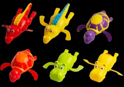 - Træk-op badedyr (skildpadde, krokodille, flodhest), assorteret farve, pris er for 1 stk.*Magni Best