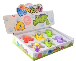 - Træk-op badedyr (skildpadde, krokodille, flodhest), assorteret farve, pris er for 1 stk.*Magni Best