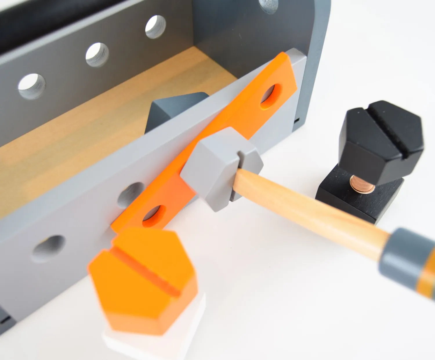 - Værktøjskasse i træ, 13 dele, FSC 100%^Magni Hot