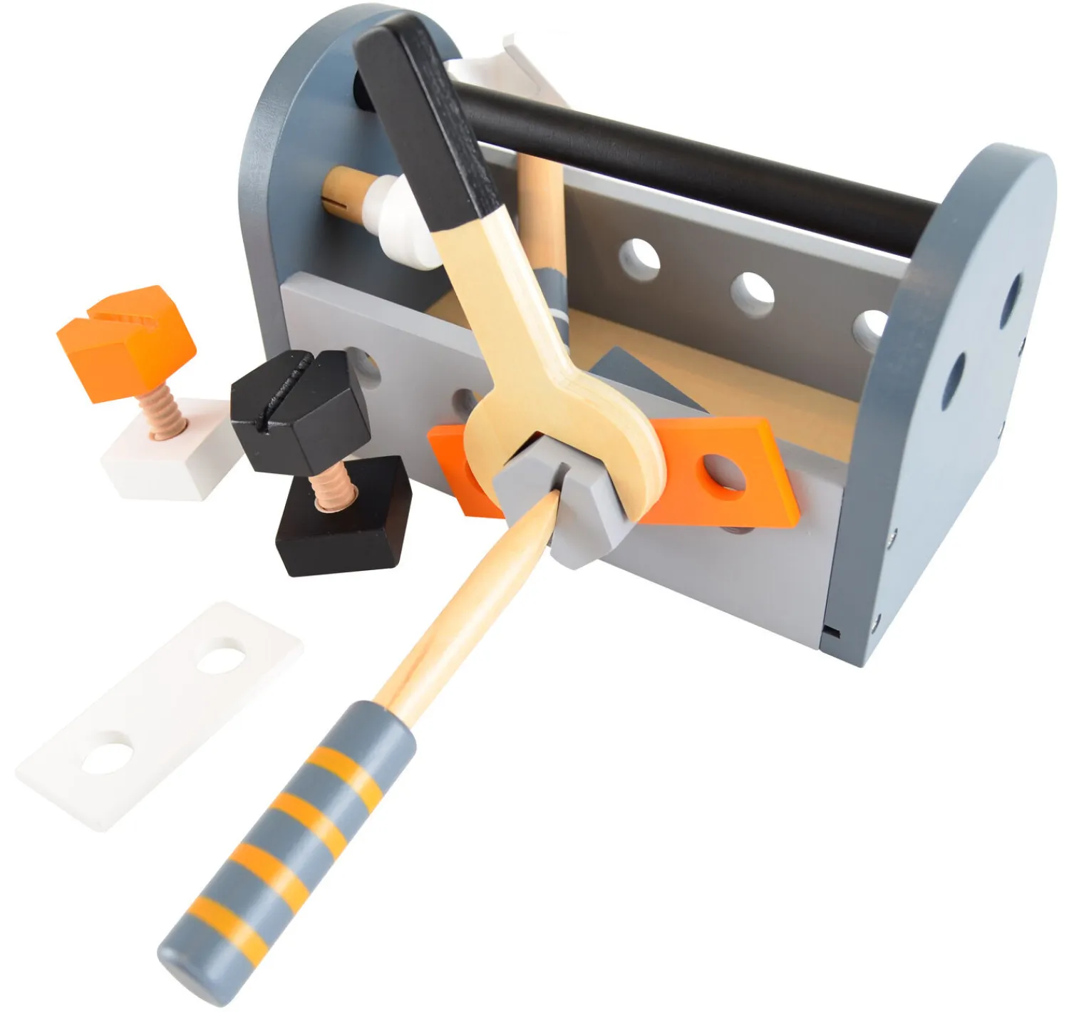 - Værktøjskasse i træ, 13 dele, FSC 100%^Magni Hot