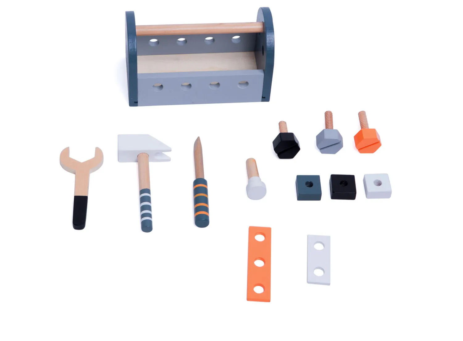 - Værktøjskasse i træ, 13 dele, FSC 100%^Magni Hot