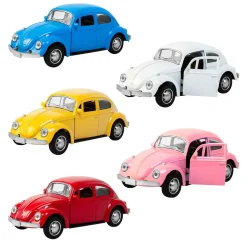 - VW Folkevogn bil med pull-back, assorteret farve, pris er for 1 stk.^Magni Sale