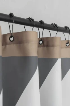- DIAGONAL-badeforhæng - Dark grey*Mette Ditmer Best