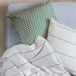 - ALIGN-sengesæt - Pine green/Sand - W140 x L200 cm*Mette Ditmer New