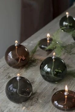 - AURA-olielampe - Medium - Smoke grey*Mette Ditmer Clearance