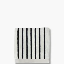 - BOUDOIR - Håndklæde, sort/hvid, smalle striber*Mette Ditmer New