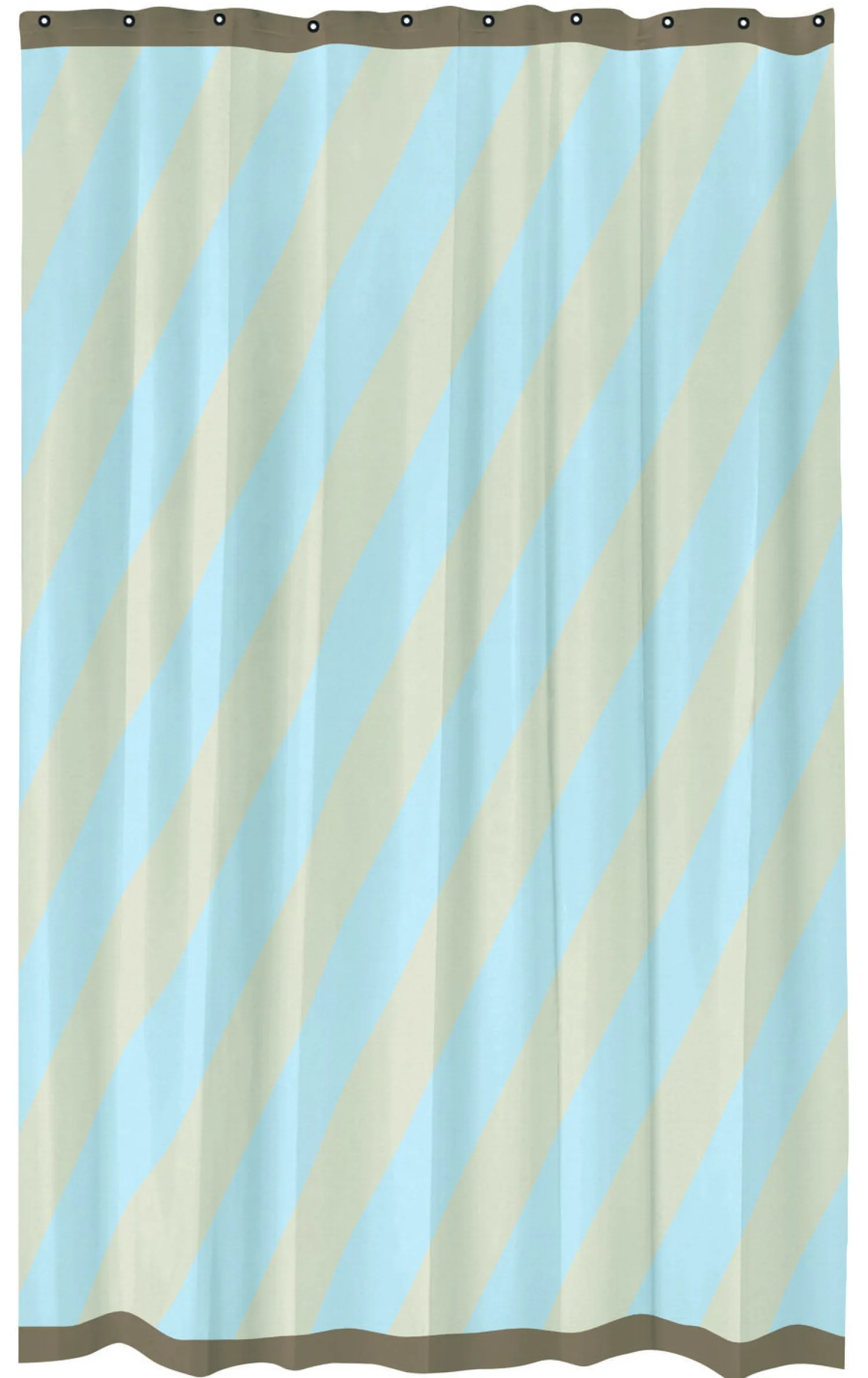 - DIAGONAL shower curtain - Light blue^Mette Ditmer