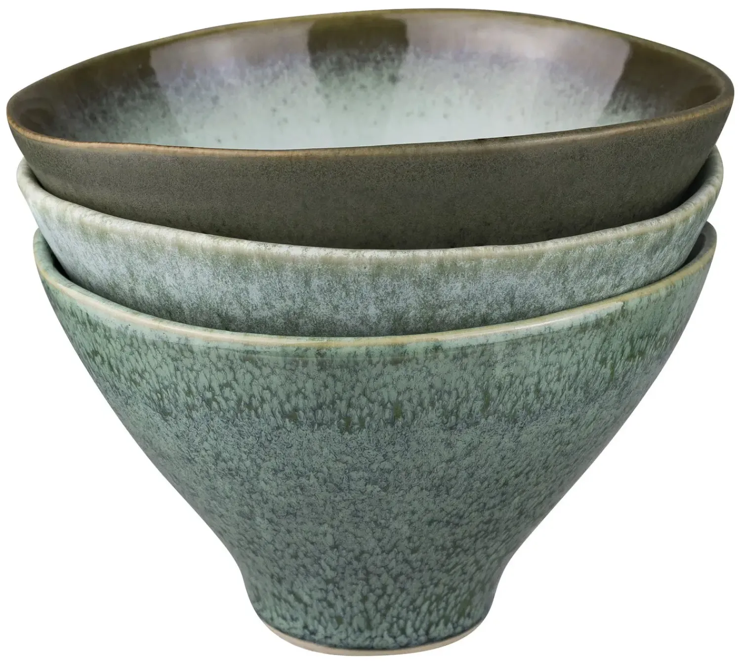 - ELEMENTS bowl, medium, 3-pack - Green tones^Mette Ditmer Online