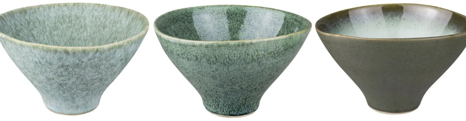- ELEMENTS bowl, medium, 3-pack - Green tones^Mette Ditmer Online