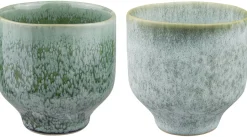 - ELEMENTS Mug, 2-pack - Green tones*Mette Ditmer