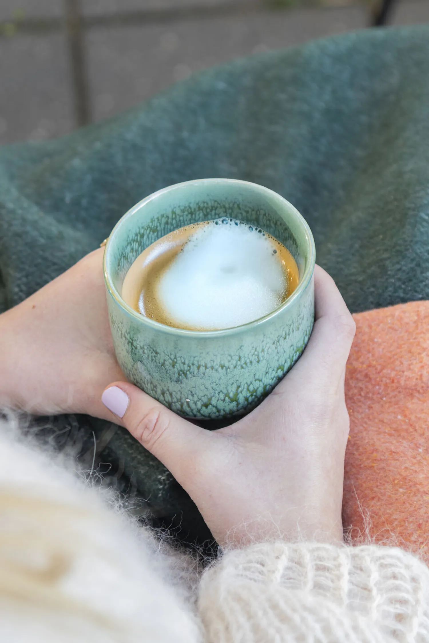 - ELEMENTS Mug, 2-pack - Green tones*Mette Ditmer