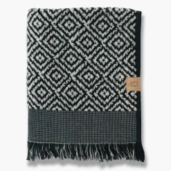 - MAROKKO badehåndklæde, sort/hvid*Mette Ditmer Online