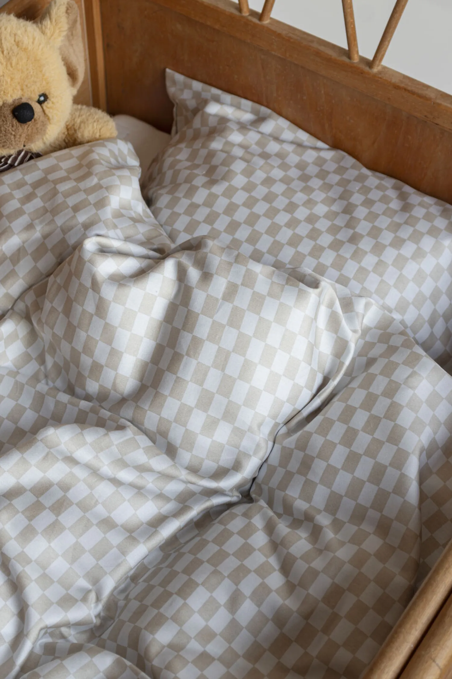 - MINI baby bed set - Sand / Light grey*Mette Ditmer