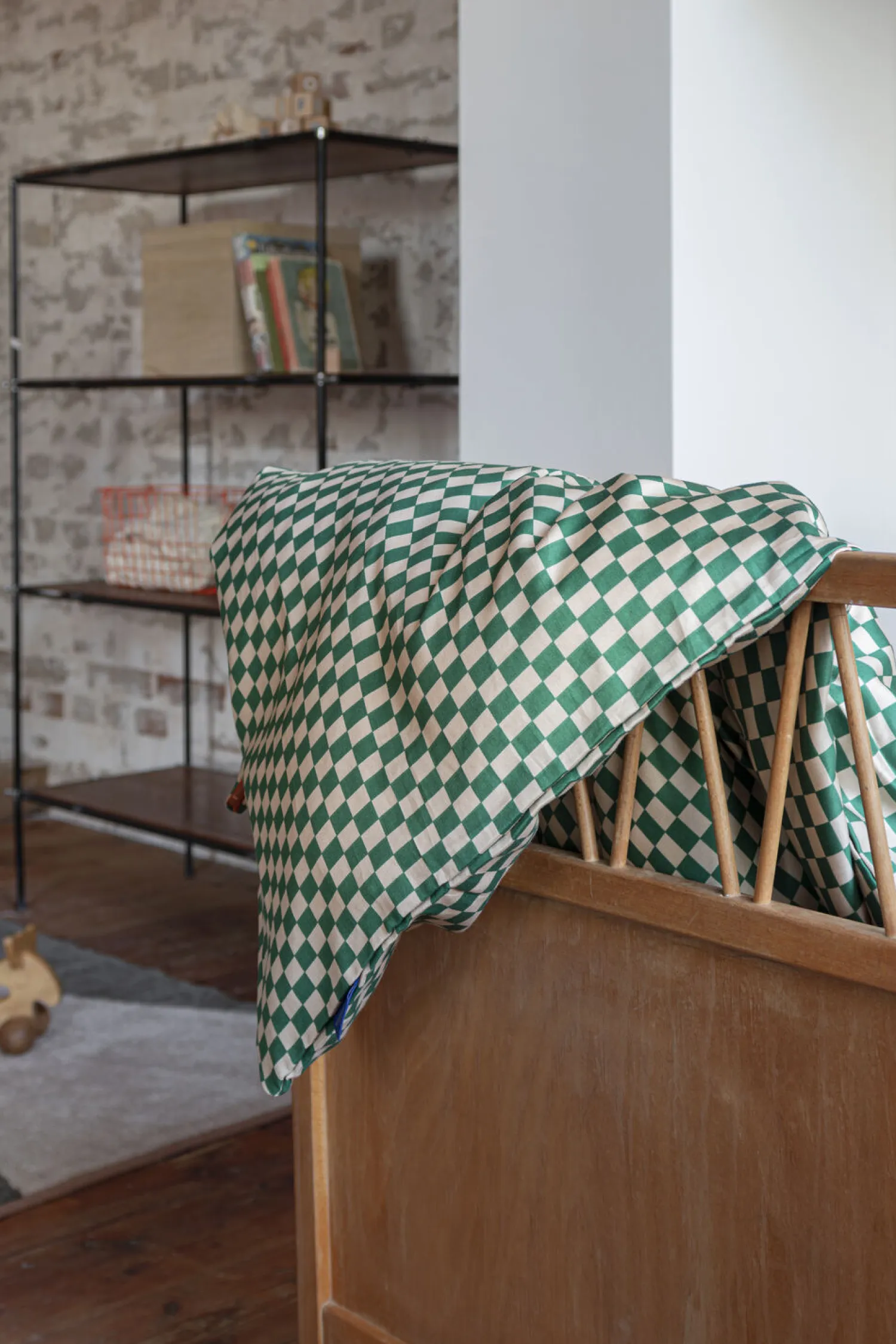 - MINI baby bed set - Pine green / Tan*Mette Ditmer Discount