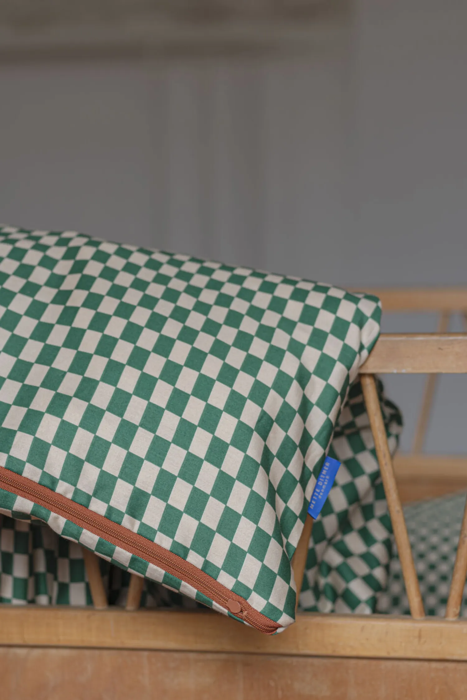 - MINI baby bed set - Pine green / Tan*Mette Ditmer Discount