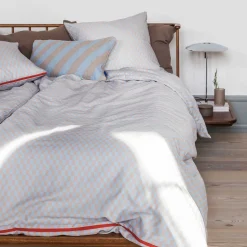 - MINI-sengesæt - Light blue/Tan - W140 x L220 cm^Mette Ditmer New