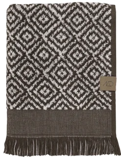 - MOROCCO-håndklæde - Chocolate / Off-white - W70 x L135 cm^Mette Ditmer Outlet