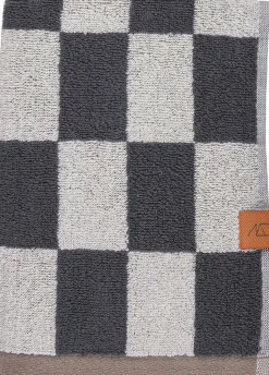 - RETRO-håndklæde - Dark grey - W40 x L55 cm*Mette Ditmer