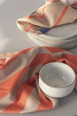 - Stripes Viskestykke - 50x70 - Latte - Sæt med 2 styk^Mette Ditmer Best