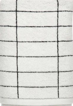 - TILE gæstehåndklæde, 2 stk., Sort / Off-white*Mette Ditmer Online