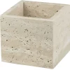 - TRAVERTINE cube - Linen*Mette Ditmer Outlet