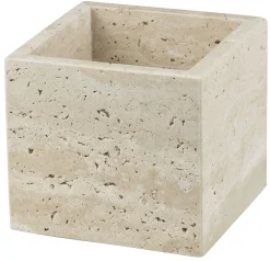 - TRAVERTINE cube - Linen*Mette Ditmer Outlet