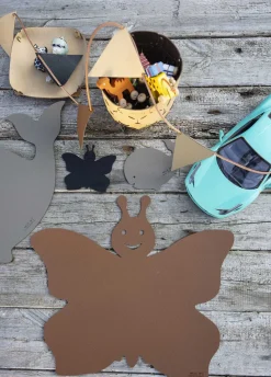 - Børne Dækkeserviet - Sommerfugl - Cognac*MILLE W NORDISK DESIGN Sale