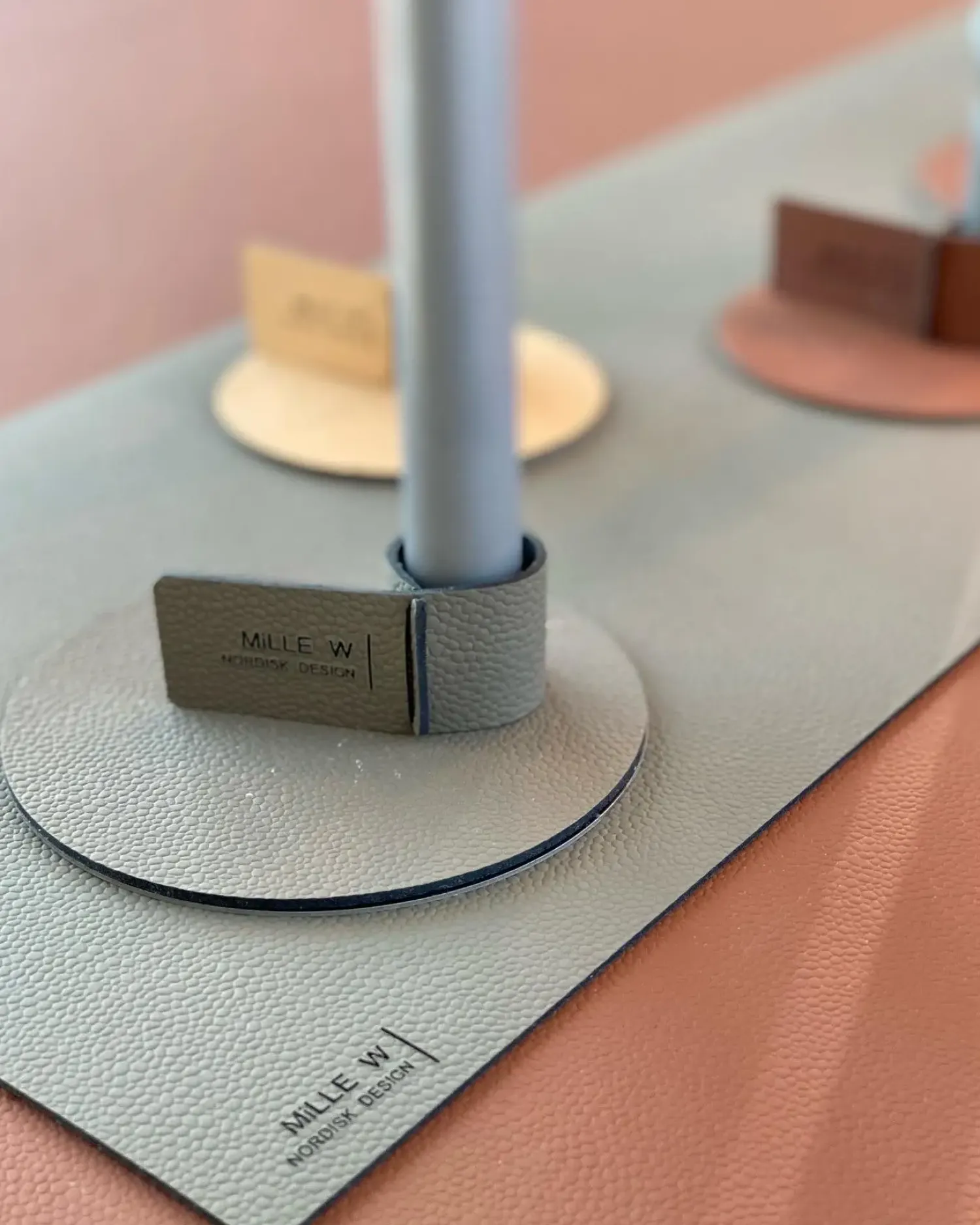 - Bordløber - Beige læder^MILLE W NORDISK DESIGN Sale