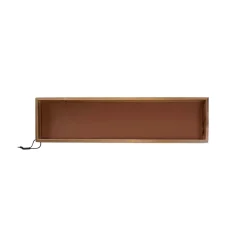 - Bakke i træ - Cognac læder - 15 x 60 cm.^MILLE W NORDISK DESIGN Discount