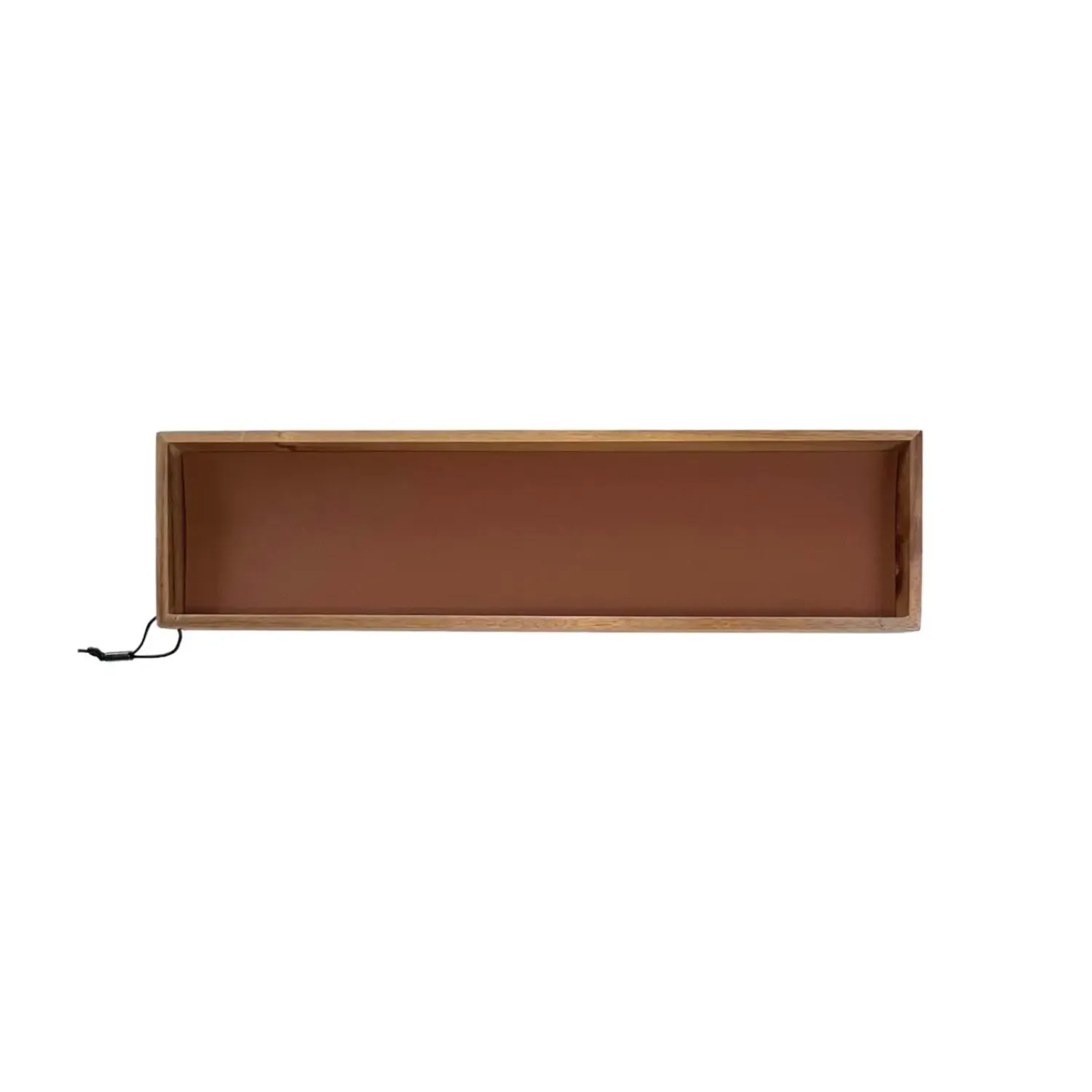 - Bakke i træ - Cognac læder - 15 x 60 cm.^MILLE W NORDISK DESIGN Discount