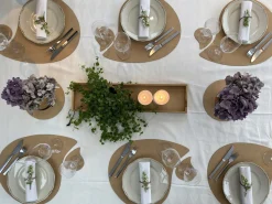 - Bakke i træ - Cognac læder - 15 x 60 cm.^MILLE W NORDISK DESIGN Discount