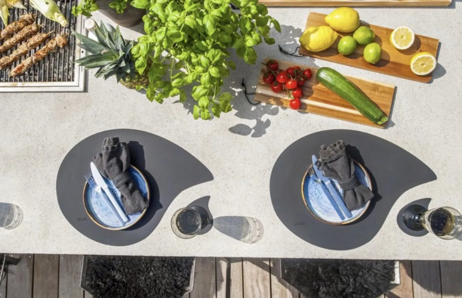 - Drop Glasbrik - Grå - 12x10 cm*MILLE W NORDISK DESIGN New