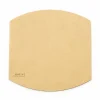 - Ellips Bordskåner - Beige læder - Ø22 cm*MILLE W NORDISK DESIGN