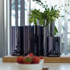 - Lyslygte/Vase i large (Sort)^MILLE W NORDISK DESIGN