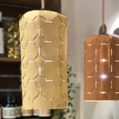 - Polar Lights - Pendel - Beige læder - Large*MILLE W NORDISK DESIGN Online