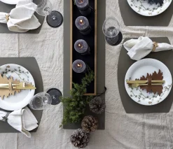 - Round Glasbrik - Grå - Ø10cm*MILLE W NORDISK DESIGN Hot