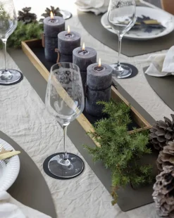 - Round Glasbrik - Sort - Ø10cm^MILLE W NORDISK DESIGN Best