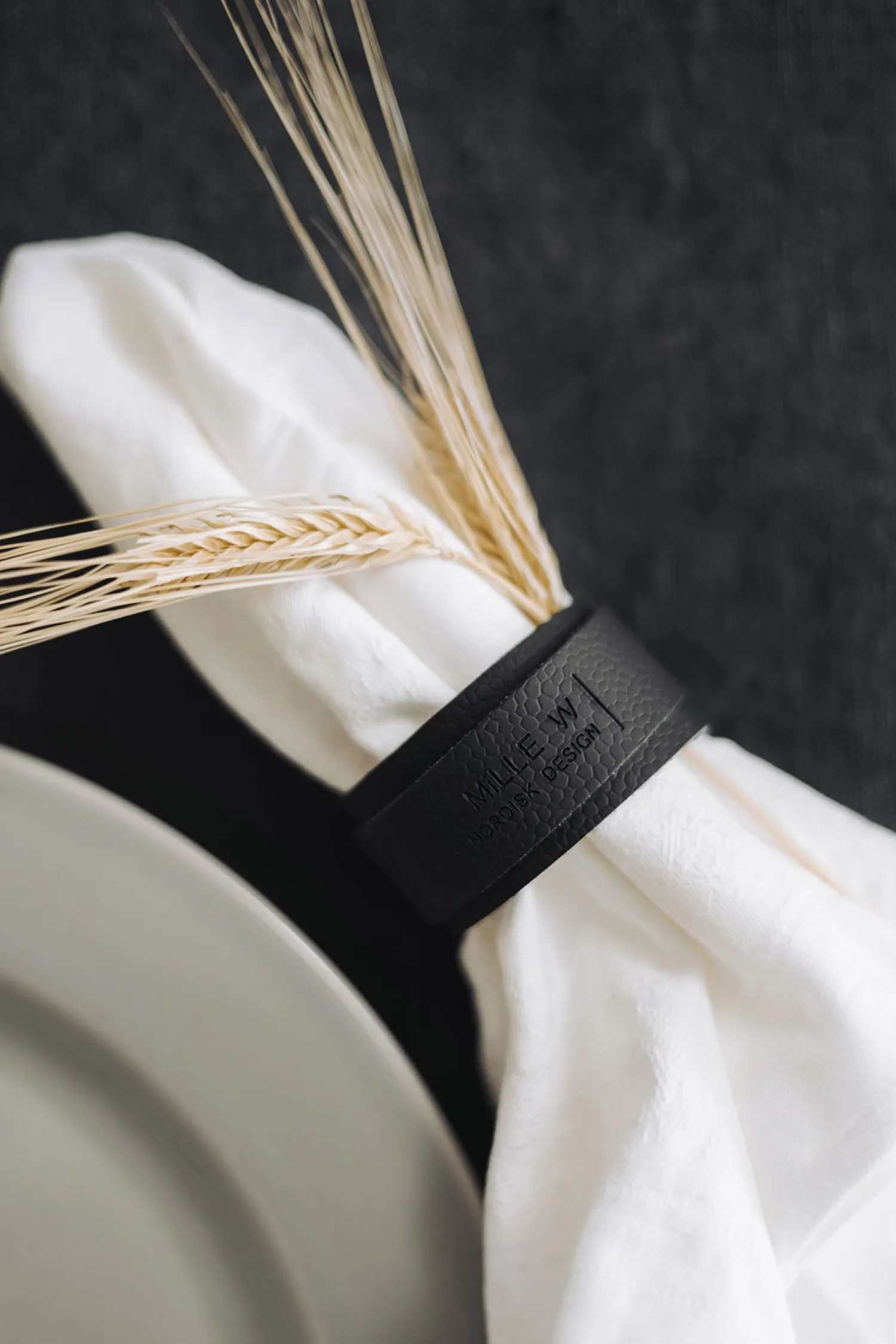 - Servietholder - Sort læder^MILLE W NORDISK DESIGN Discount