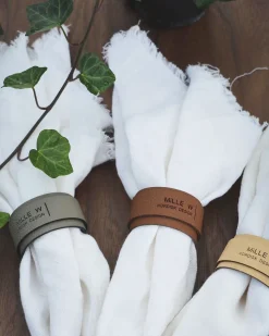 - Servietholder - Cognac læder^MILLE W NORDISK DESIGN New