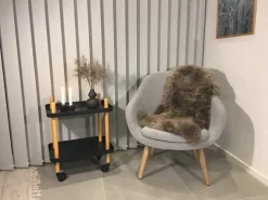 Misha Lammeskind - Brun - Ægte skin - 50x85 cm^ Best