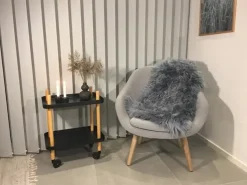 Misha Lammeskind - Grå - Ægte skind - 50x85 cm* Outlet